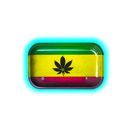 V-Syndicate Rolling Tray M Rasta Leaf 160 x 270mm