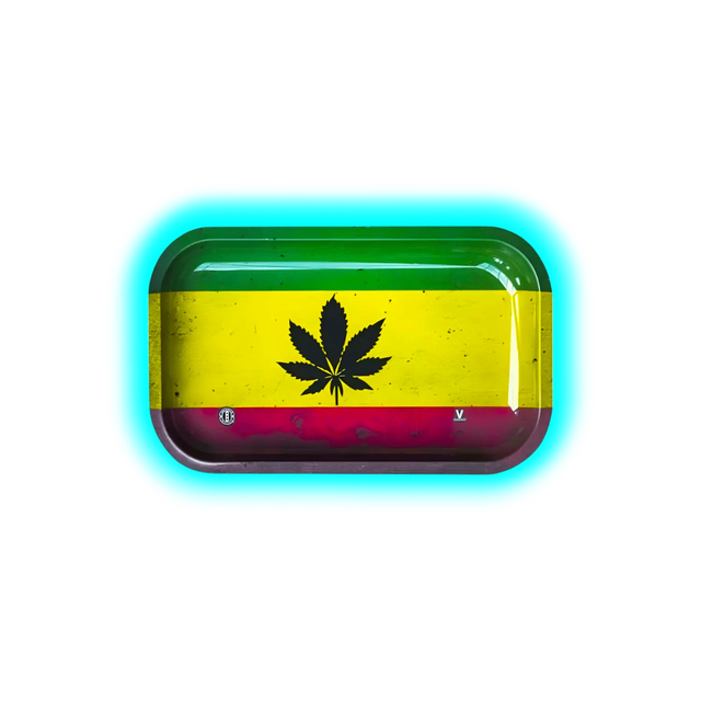V-Syndicate Rolling Tray M Rasta Leaf 160 x 270mm