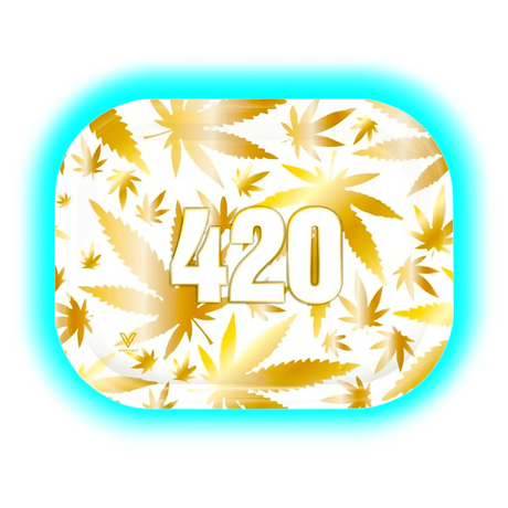 V-Syndicate Rolling Tray S 420 Gold 140 x 180mm