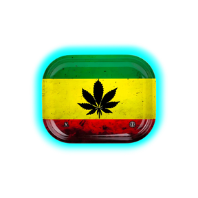 V-Syndicate Rolling Tray S Rasta Leaf 140 x 180mm