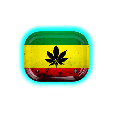 V-Syndicate Rolling Tray S Rasta Leaf 140 x 180mm