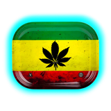 V-Syndicate Rolling Tray S Rasta Leaf 140 x 180mm