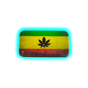 V Syndicate Syndicase Tin Box - Rasta Leaf