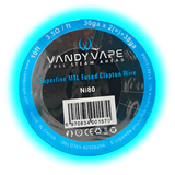 Vandy Vape Superfine MTL Fused Clapton Wire Ni80 30ga x 2 + 38ga