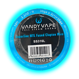 Vandy Vape Superfine MTL Fused Clapton Wire SS316L 30ga x 2 + 38ga