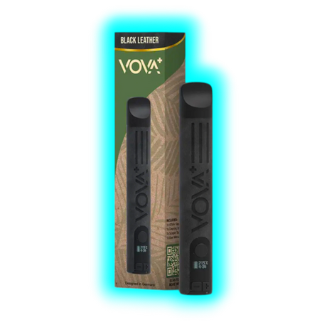 VOVA Plus Portable Dry Herb Vaporizer Black Leather