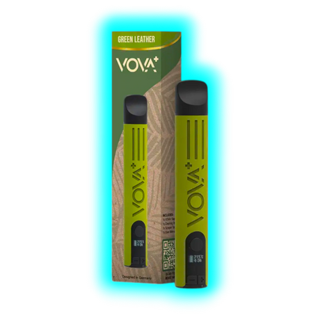 VOVA Plus Portable Dry Herb Vaporizer Green Leather