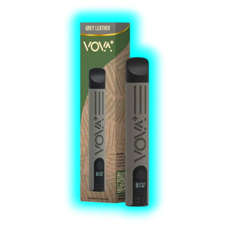 VOVA Plus Portable Dry Herb Vaporizer Grey Leather