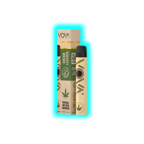 VOVA Portable Dry Herb Vaporizer Cream Leather