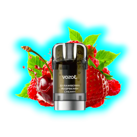 Vozol Sleek Pod Strawberry Raspberry Cherry 20mg