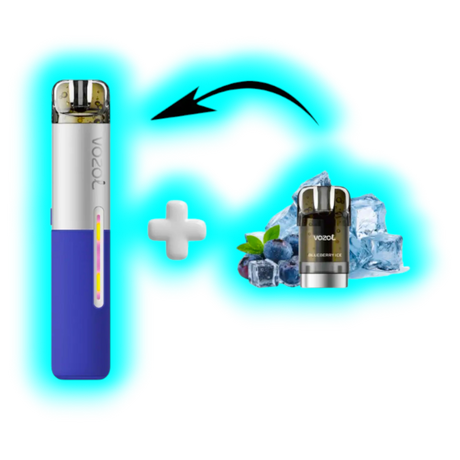 Vozol Sleek Starter Kit Blueberry Ice 20mg