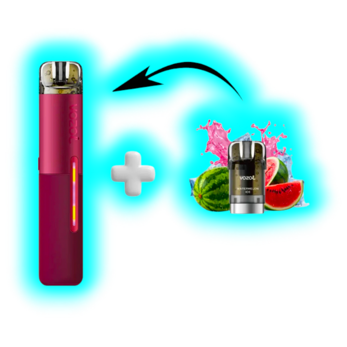 Vozol Sleek Starter Kit Watermelon Ice 20mg