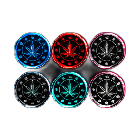 Weed Leaf Grinder 4er Assort in der Frontansicht