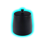 Windascher Edelstahl Schwarz 9cm